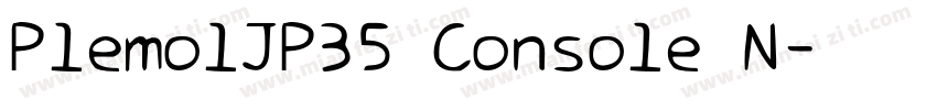 PlemolJP35 Console N字体转换